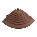 Swisstrax Chocolate Brown Pro Series Corner Piece (4 Pack)-C504.060.100-4PK-Garage Giant 