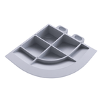 Swisstrax Pearl Silver Pro Series Corner Piece (4 Pack)-C504.060.204-4PK-Garage Giant 