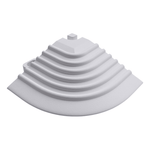 Swisstrax Arctic White Pro Series Corner Piece (4 Pack)-C504.060.600-4PK-Garage Giant 
