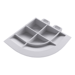 Swisstrax Arctic White Pro Series Corner Piece (4 Pack)-C504.060.600-4PK-Garage Giant 