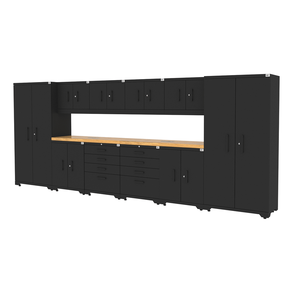 CAT Fully-Welded 12-Piece Steel Garage Cabinet Set | CAT-FWSETEZ