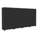 CAT Fully-Welded 4-Piece Steel Tall Garage Locker Cabinets 