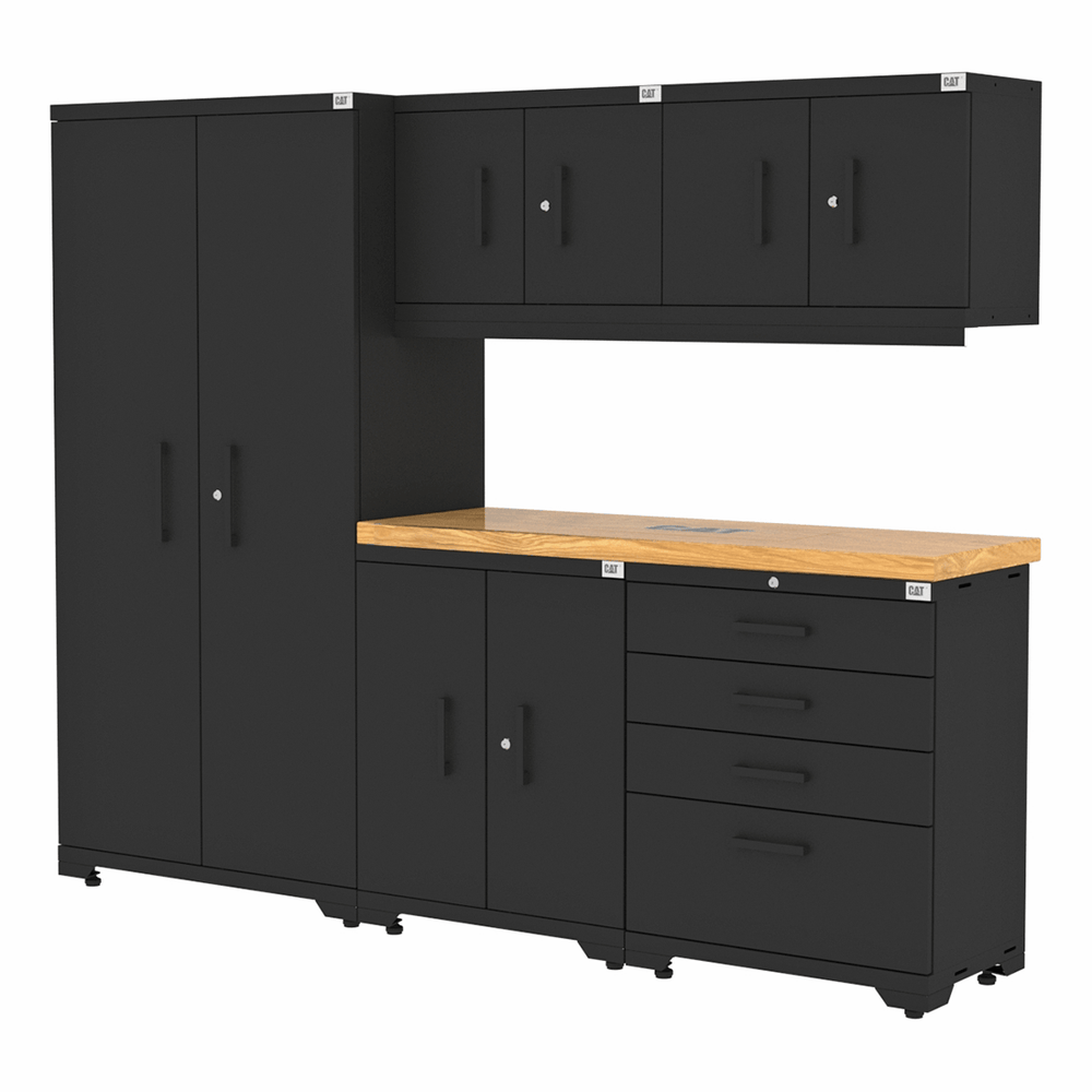 CAT Fully-Welded 6-Piece Steel Garage Cabinet Set | CAT-FWSETL
