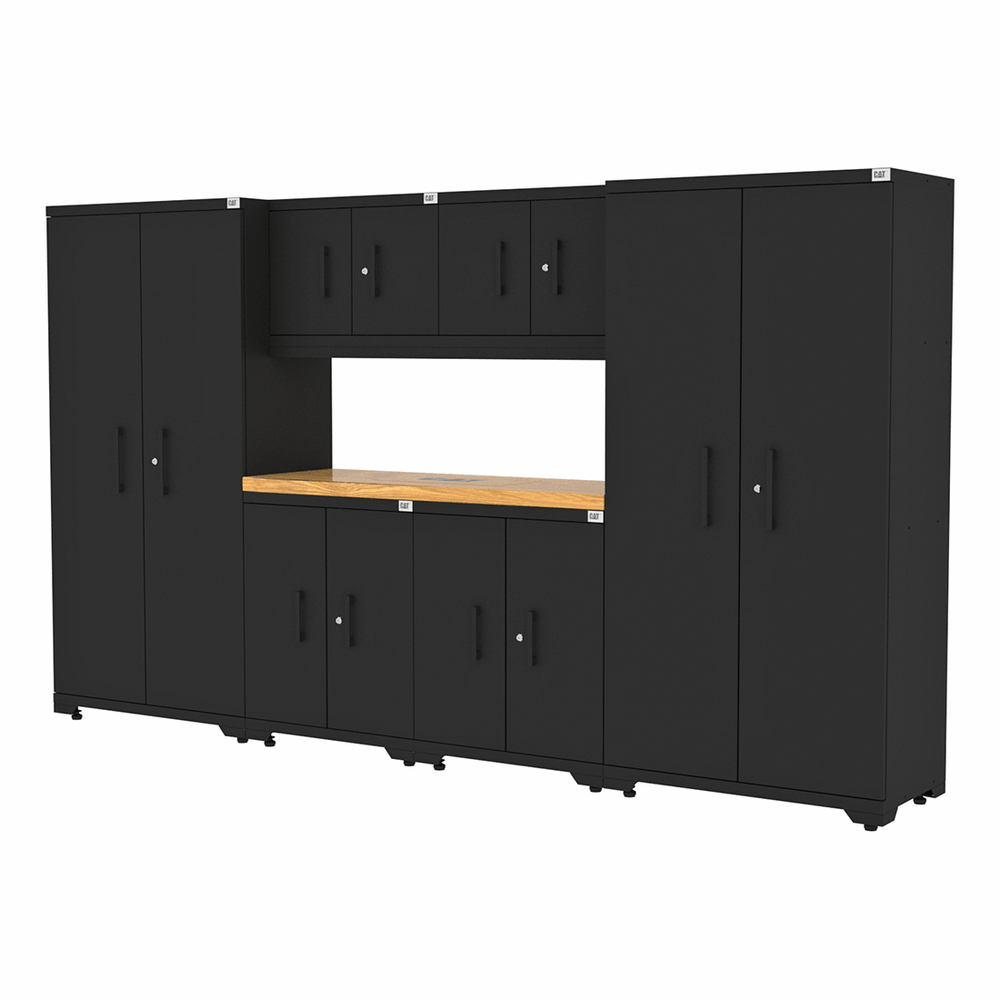 CAT Fully-Welded 7-Piece Steel Garage Cabinet System | CAT-FWSETO