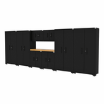 CAT Fully-Welded 9-Piece Steel Garage Cabinet System | CAT-FWSETR 