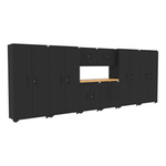 CAT Fully-Welded 9-Piece Steel Garage Cabinet Set 