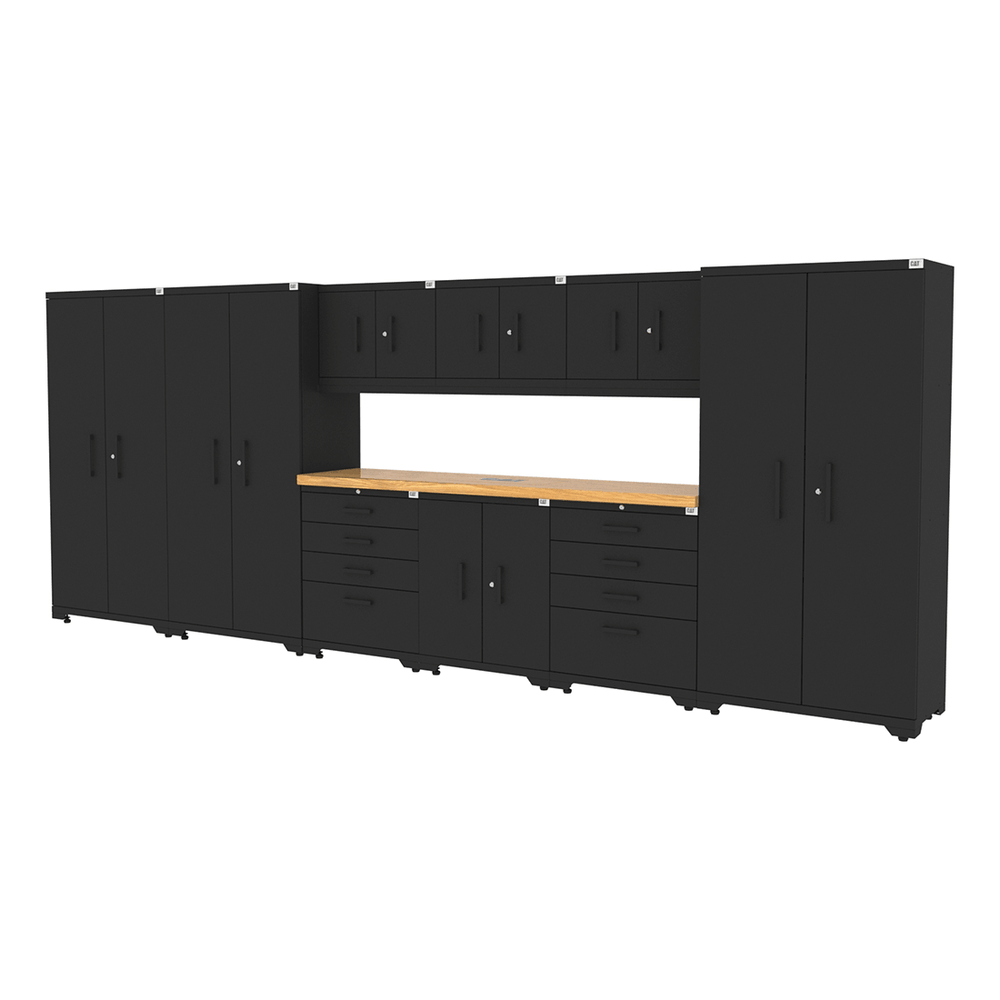 CAT Fully-Welded 10-Piece Steel Garage Cabinet System | CAT-FWSETZ