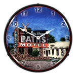 Collectable Sign and Clock Buckhorn Baths Motel Backlit Wall Clock-CR20031080-Garage Giant 