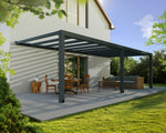 Palram-Canopia Stockholm 11' x 26' Patio Cover - Gray/Clear-HG9464-Garage Giant 