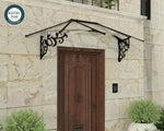 Palram-Canopia Lily 2130 7' x 3' Awning - Black/Clear-HG9574-Garage Giant 