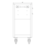 Dragonfire Tools Pro Series 2-Drawer Tool Cart (Grey) 