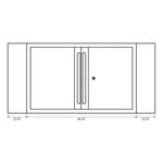 Dragonfire Tools Pro Series Corner Wall Cabinet (Black) 