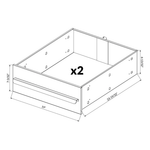 Dragonfire Tools Pro Series Lower Corner Cabinet (Grey) 