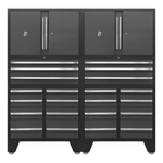 Dragonfire Tools 2 x Pro Series 11-Drawer Tool Cabinet (Grey) | DF-B11-G 