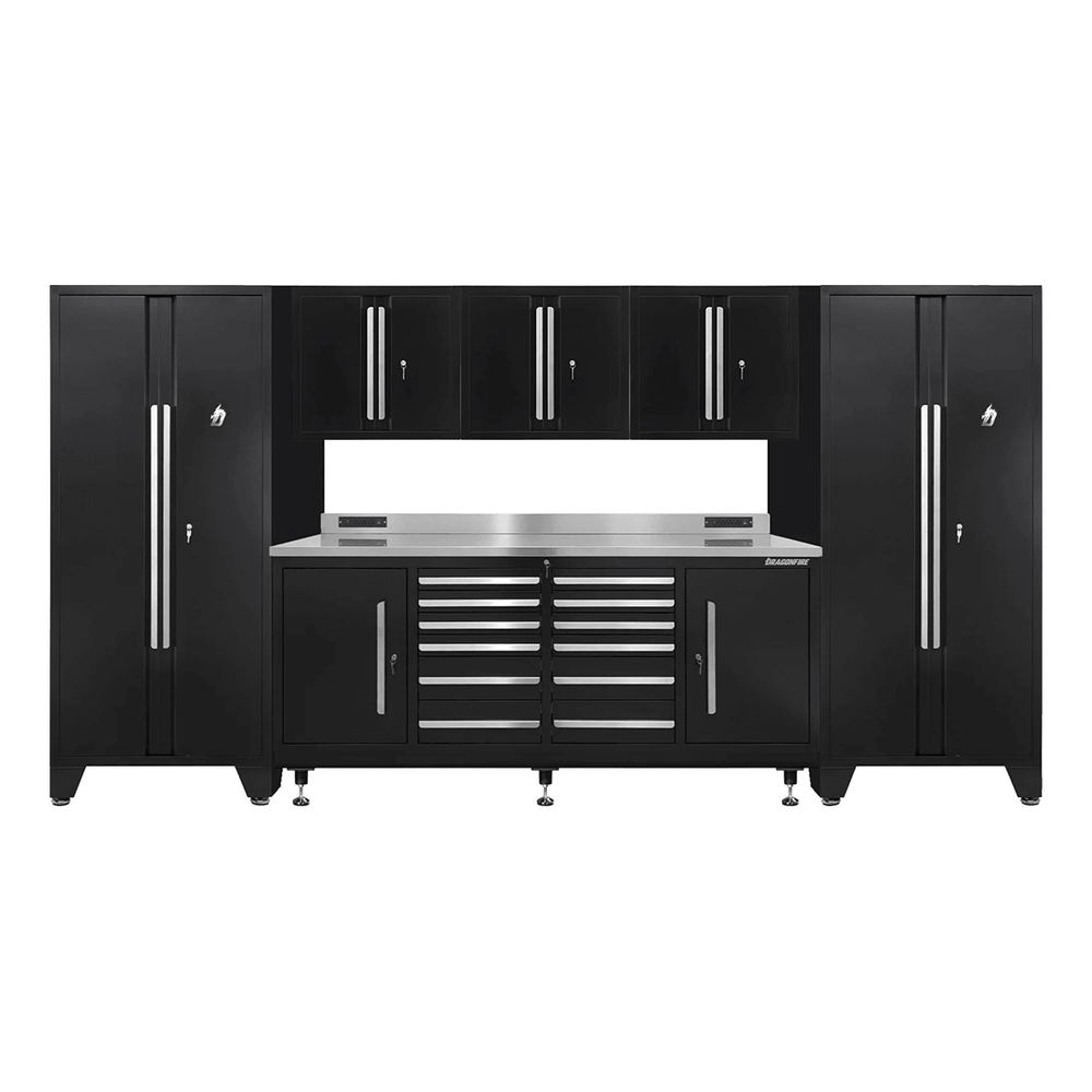 Dragonfire Tools Pro Series 12-Drawer Workbench System (Black) | DF-B12-B-SET