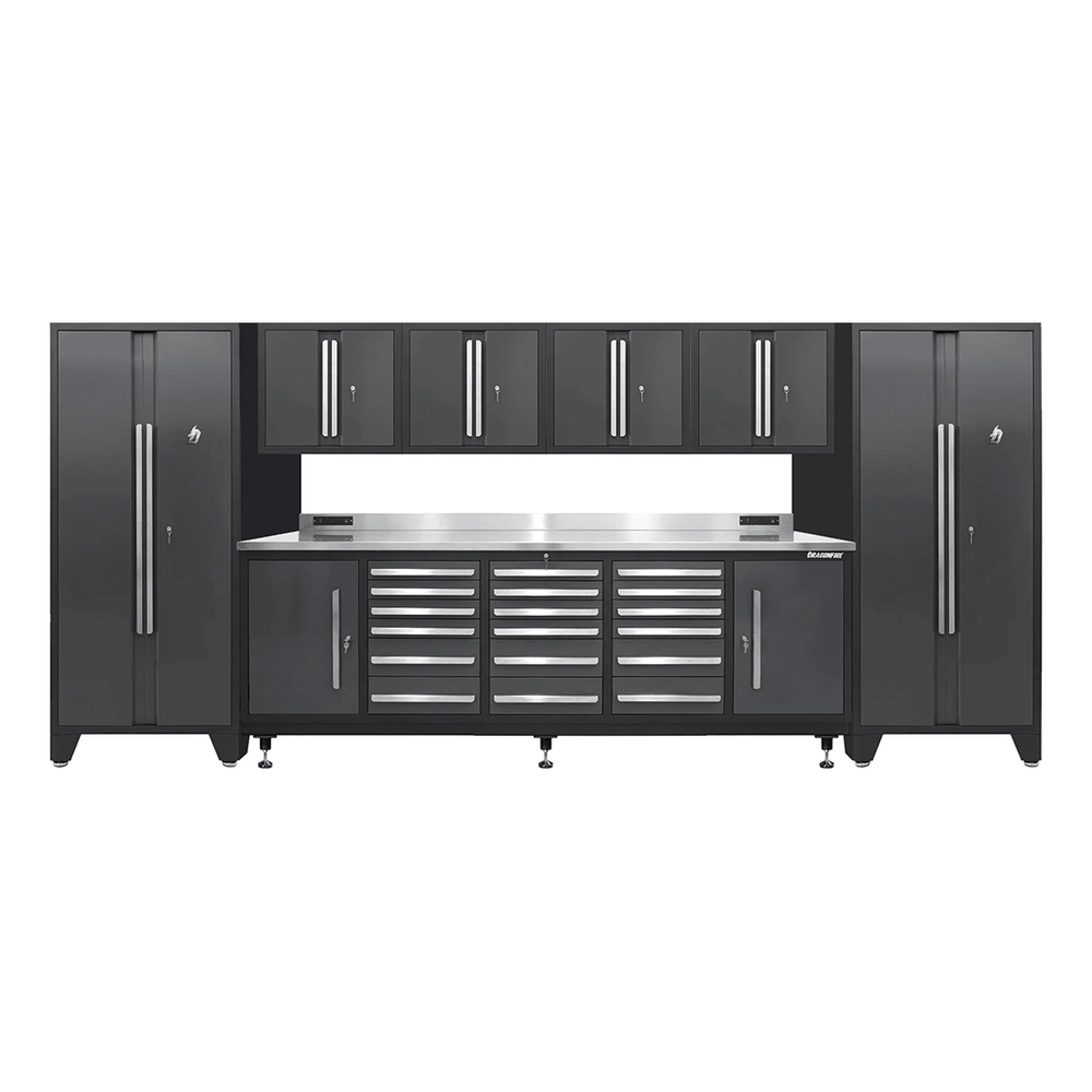 Dragonfire Tools Pro Series 18-Drawer Workbench System (Grey) | DF-B18-G-SET