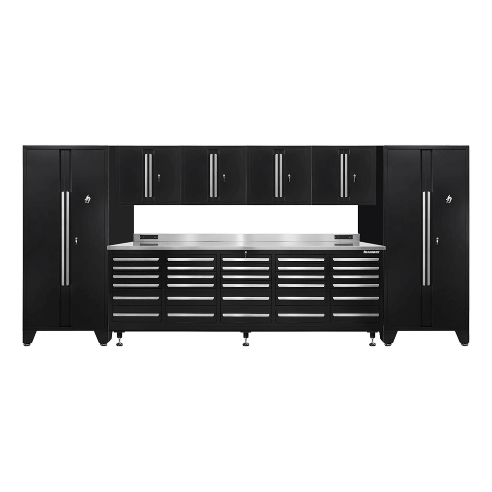 Dragonfire Tools Pro Series 30-Drawer Workbench System (Black) | DF-B30-B-SET