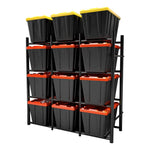 Bin Warehouse Bin Warehouse Heavy-Duty 12 Tote Storage Rack (3-Pack) 
