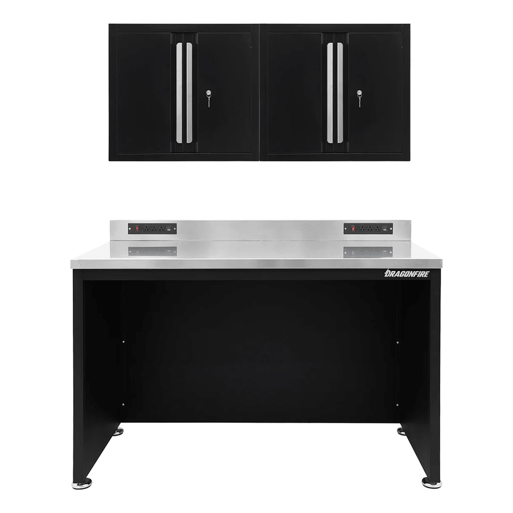 Dragonfire Tools Pro Series 56-Inch Worktable System (Black) | DFT-56TBL-WC-B