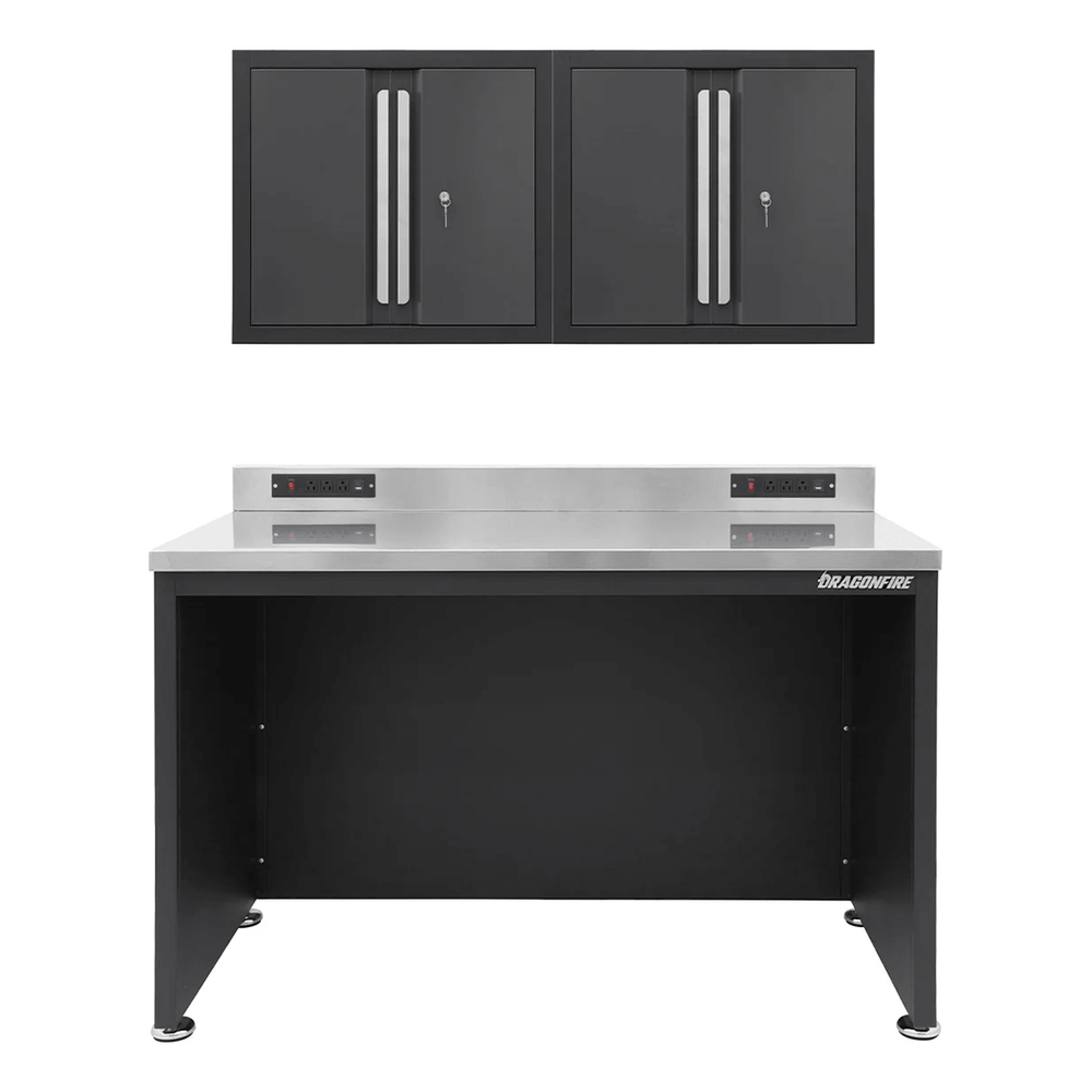 Dragonfire Tools Pro Series 56-Inch Worktable System (Grey) | DFT-56TBL-WC-G