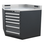 Dragonfire Tools Pro Series Lower Corner Cabinet (Grey) 