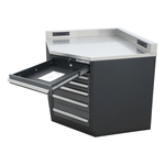 Dragonfire Tools Pro Series Lower Corner Cabinet (Grey) 