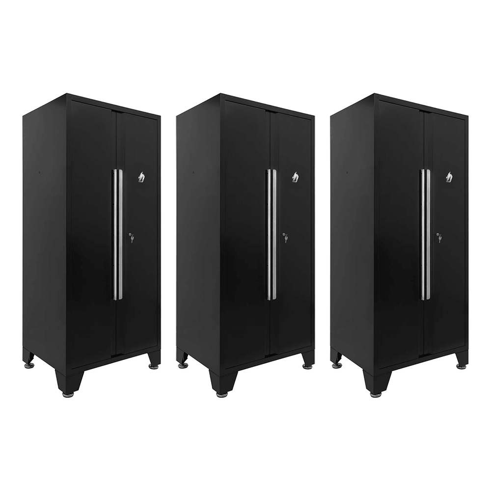 Dragonfire Tools 3 x Pro Series Locker Cabinet (Black) | DFT-LC-3-B