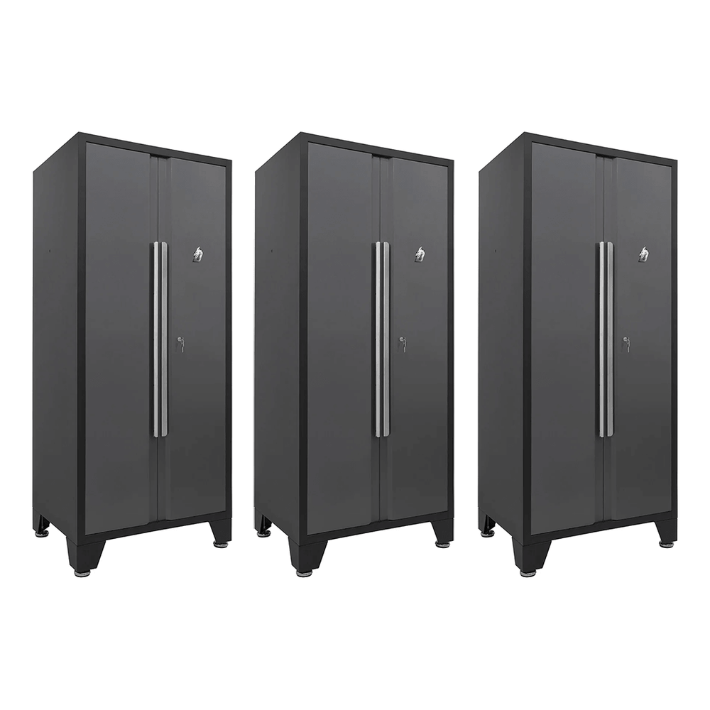 Dragonfire Tools 3 x Pro Series Locker Cabinet (Grey) | DFT-LC-3-G