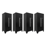 Dragonfire Tools 4 x Pro Series Locker Cabinet (Black) | DFT-LC-4-B 