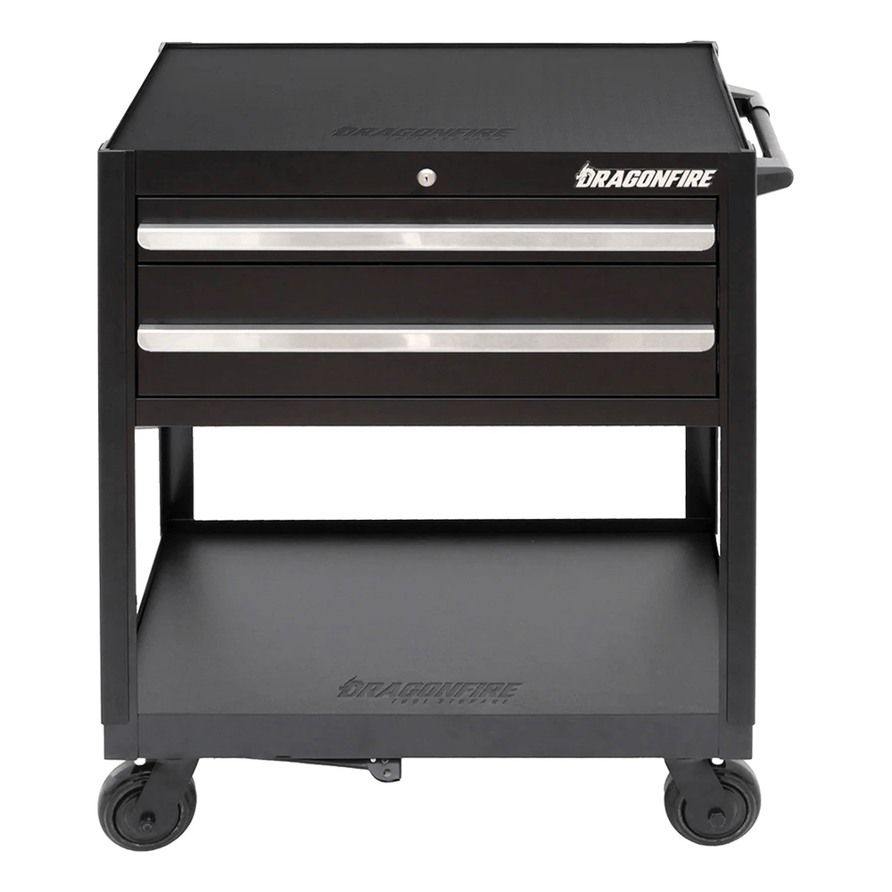 Dragonfire Tools Pro Series 2-Drawer Tool Cart (Black) | DFT-TB-2-B
