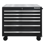 Dragonfire Tools Pro Series 6-Drawer 43.5-Inch Rolling Tool Cabinet (Black) | DFT-TB-6-B 
