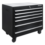 Dragonfire Tools Pro Series 6-Drawer 43.5-Inch Rolling Tool Cabinet (Black) 