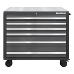 Dragonfire Tools Pro Series 6-Drawer 43.5-Inch Rolling Tool Cabinet (Grey) | DFT-TB-6-G 