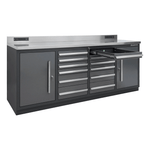 Dragonfire Tools Pro Series 12-Drawer 7-Foot Workbench (Grey) 