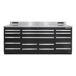 Dragonfire Tools Pro Series 17-Drawer 7-Foot Workbench (Black) | DFT-WB-17-B 