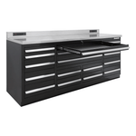 Dragonfire Tools Pro Series 17-Drawer 7-Foot Workbench (Black) 