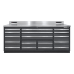 Dragonfire Tools Pro Series 17-Drawer 7-Foot Workbench (Grey) | DFT-WB-17-G 
