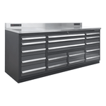 Dragonfire Tools Pro Series 17-Drawer 7-Foot Workbench (Grey) 