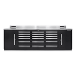 Dragonfire Tools Pro Series 18-Drawer 9-Foot Workbench (Black) | DFT-WB-18-B 