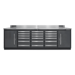 Dragonfire Tools Pro Series 18-Drawer 9-Foot Workbench (Grey) | DFT-WB-18-G 