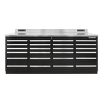 Dragonfire Tools Pro Series 24-Drawer 7-Foot Workbench (Black) | DFT-WB-24-B 