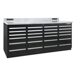 Dragonfire Tools Pro Series 24-Drawer 7-Foot Workbench (Black) 
