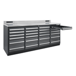 Dragonfire Tools Pro Series 24-Drawer 7-Foot Workbench (Grey) 