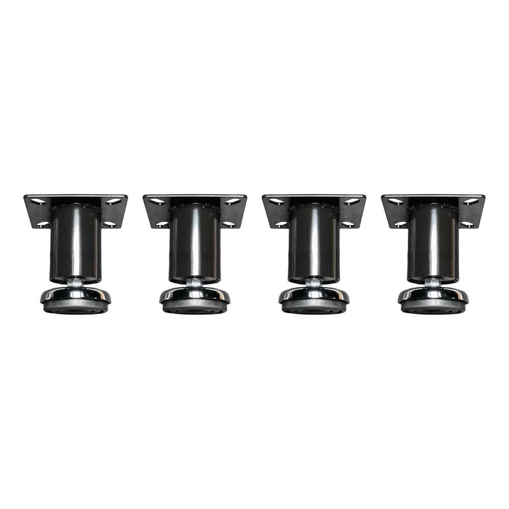 Dragonfire Tools Pro Series 4 x Low Profile Adjustable Leveling Feet (Black) | 4LPFB