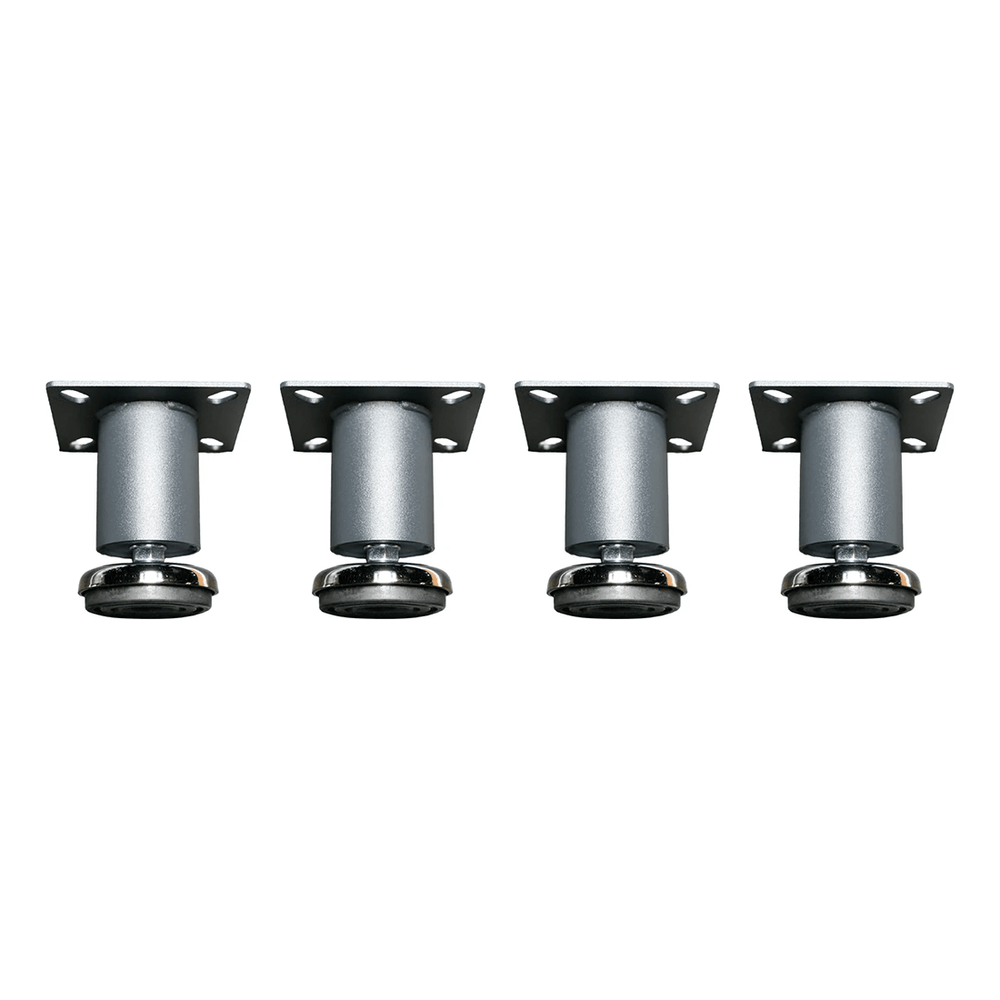Dragonfire Tools Pro Series 4 x Low Profile Adjustable Leveling Feet (Silver) | 4LPF
