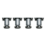 Dragonfire Tools Pro Series 4 x Low Profile Adjustable Leveling Feet (Silver) | 4LPF 