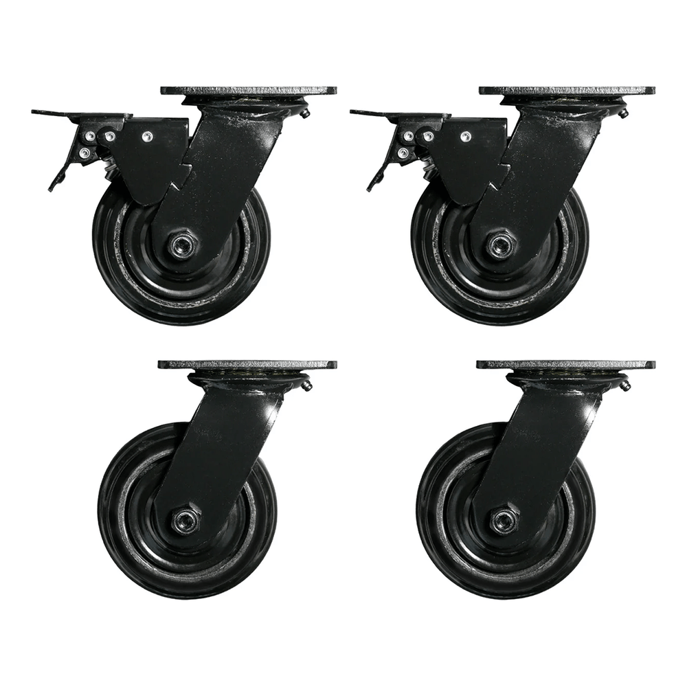 Dragonfire Tools Pro Series 4 x Workbench Casters (Black) | 4PCB