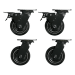Dragonfire Tools Pro Series 4 x Workbench Casters (Black) | 4PCB 