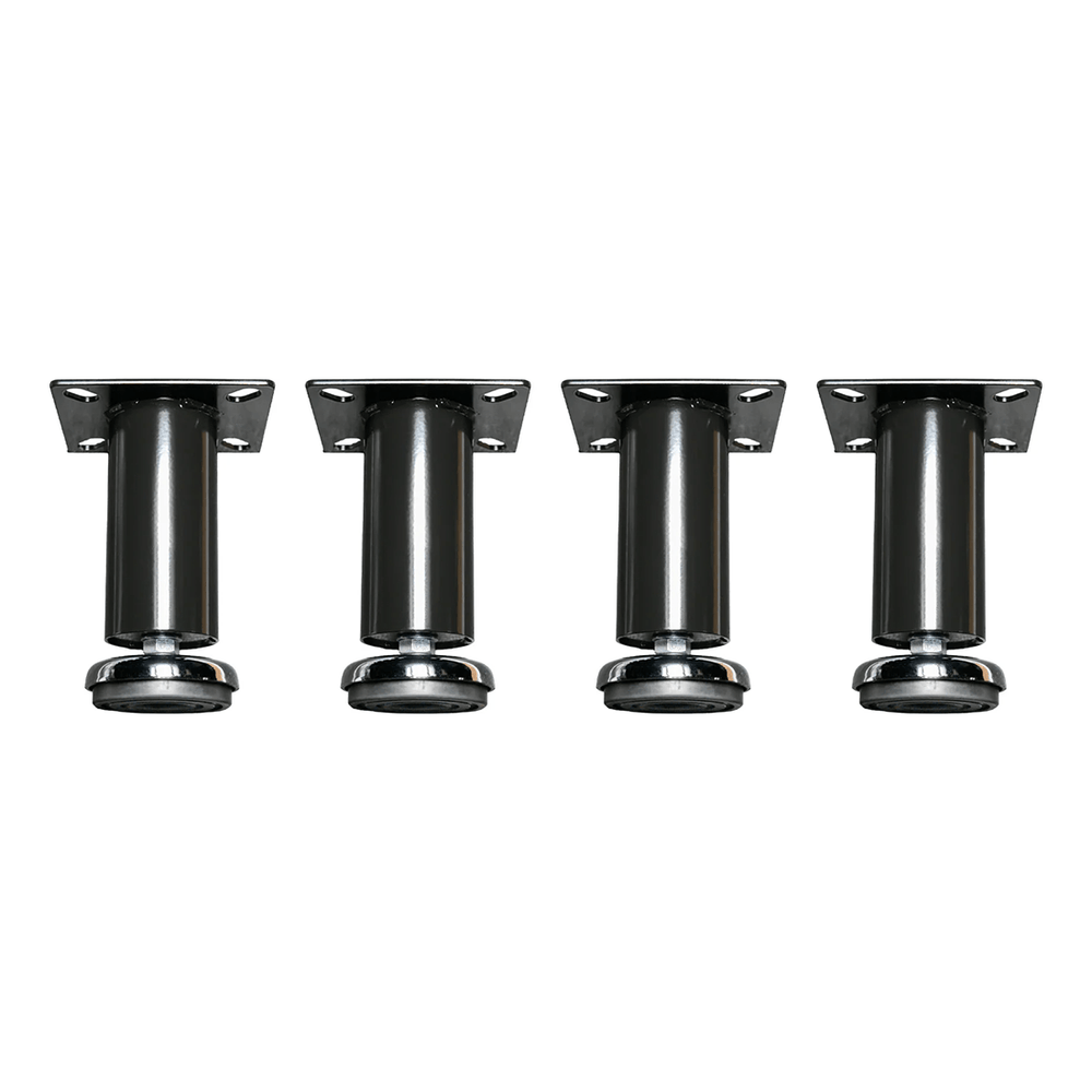 Dragonfire Tools Pro Series 4 x Heavy-Duty Adjustable Leveling Feet (Black) | 4PFB
