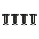 Dragonfire Tools Pro Series 4 x Heavy-Duty Adjustable Leveling Feet (Black) | 4PFB 